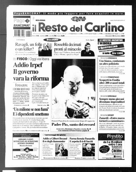 Il Resto del Carlino : giornale dell'Emilia